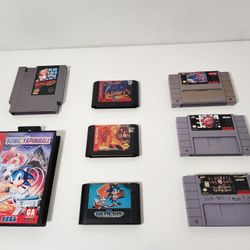Lion King, Sonic, Aladdin, Ultimate, NBA, Vintage, Super Mario Games


