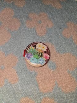 Bulbasaur Succulent Garden Pin Button