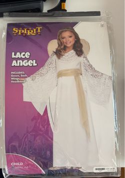Lace angel costume Halloween for Child - Small 4-6