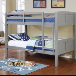 New In Box  Twin Size Bunk Bed, With 2 Mattress, We Can Deliver. Litera Con Colchones.