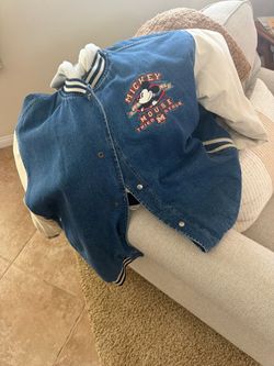 Vintage 1990’s Mickey and Friends denim jacket-size XXL