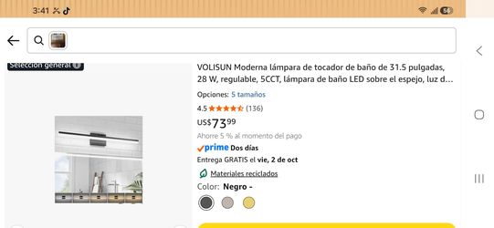 VOLISUN LED Bathroom Vanity Light 31.5 Inch