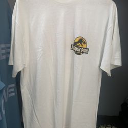 Vintage Jurassic Park White T Shirt 1992