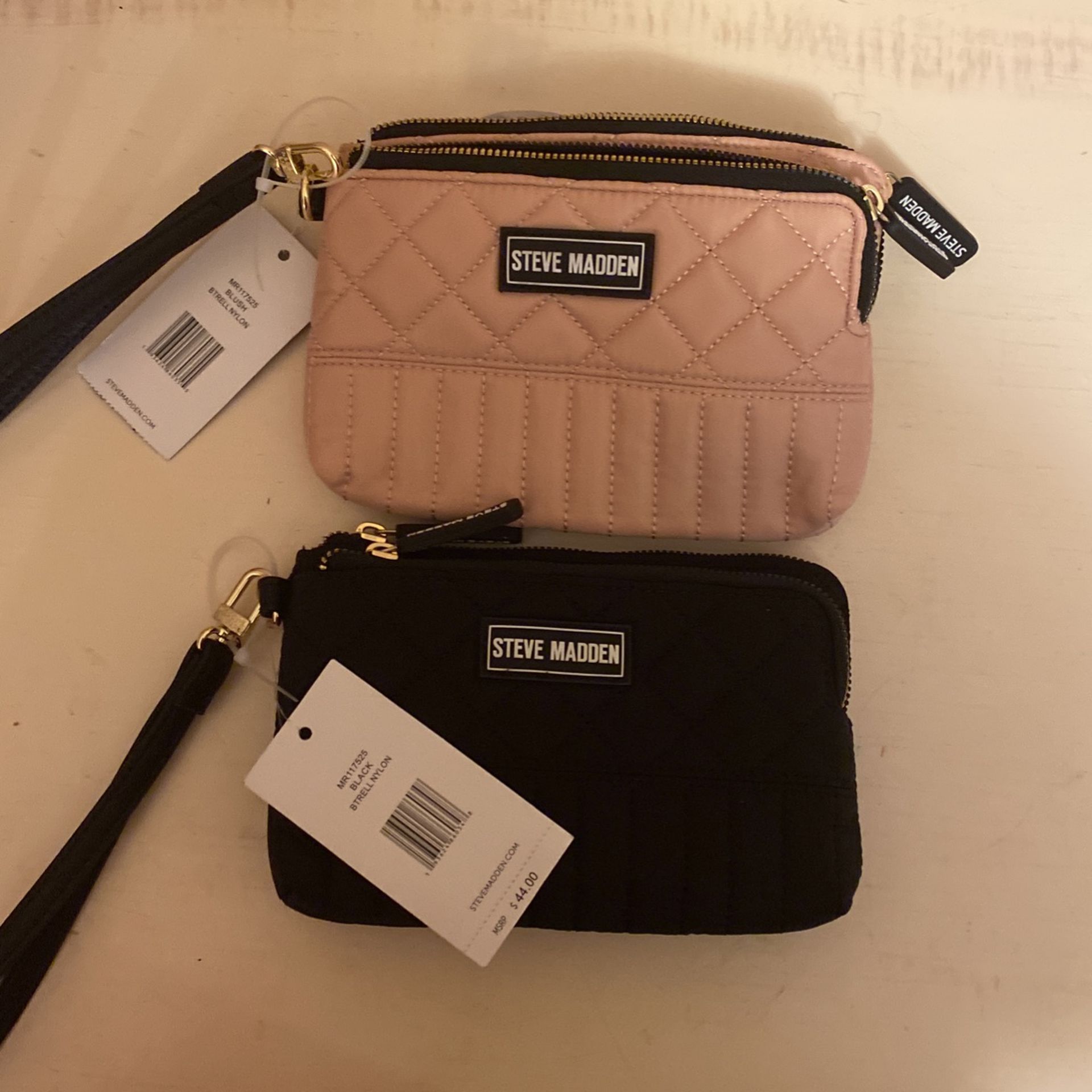 Steve Madden Large Double Zip Wallet Wristlet Removable Strap For Wallet Or Pouch  Use $8 Each Firm C My Other Wallets Ty