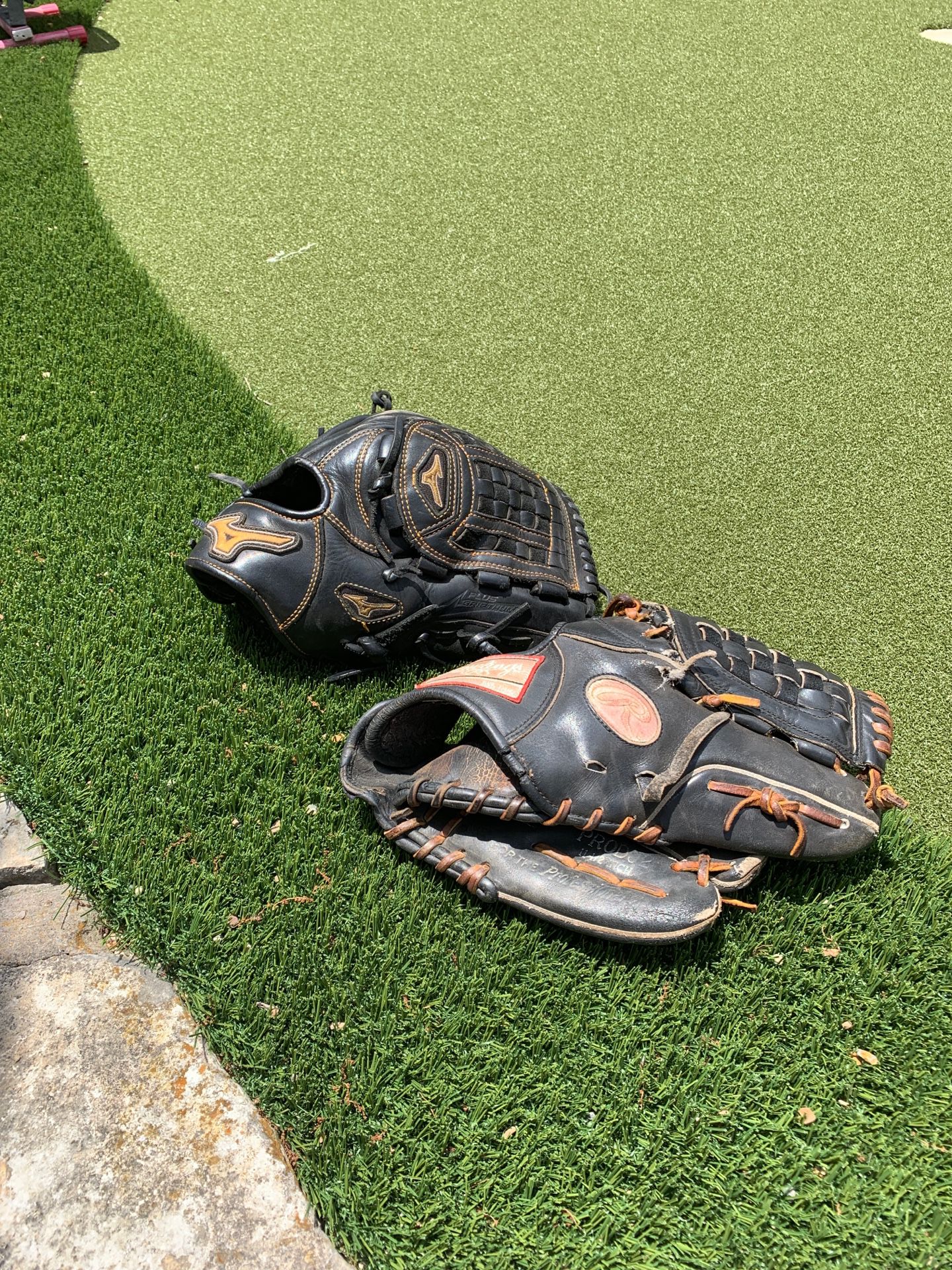 Rawlings 11.75 & Mizuno 12” baseball glove
