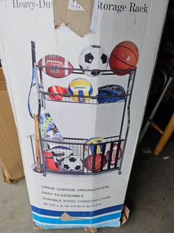 Heavy-Duty Sports Equipment Storage Rack