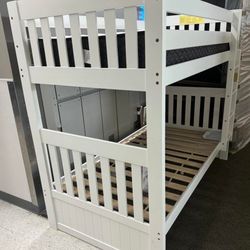 Chapman White Full / Full Bunk Bed