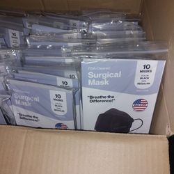 500 Black FDA approved surgical masks