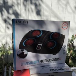 HoMedics Shiatsu Elite Foot Massager with Heat (model FMS-200H or FMS-255HJ). 