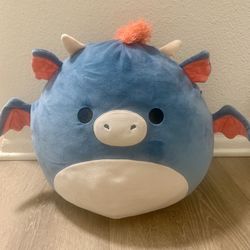 Squishmellow Blue Dragon