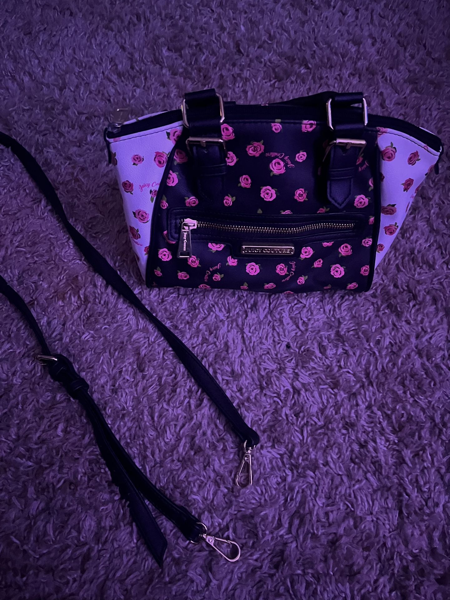 Black disty Rose Promenade Rose Juicy Couture Purse