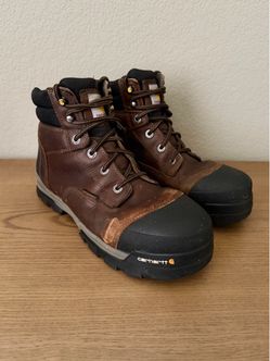 Carhartt 6" Ground Force Waterproof Composite Toe Work Boots Men Size 10.5