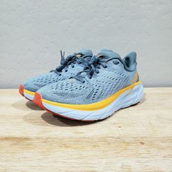 HOKA ONE ONE Men's Clifton 8 Running Shoes (8D/9.5W Women's) Blue Fog/Plein Air