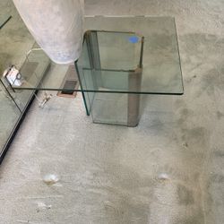 Glass End Table