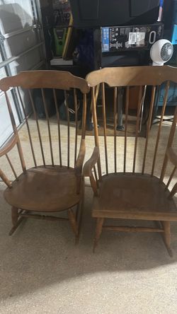 Wood rocking chairs