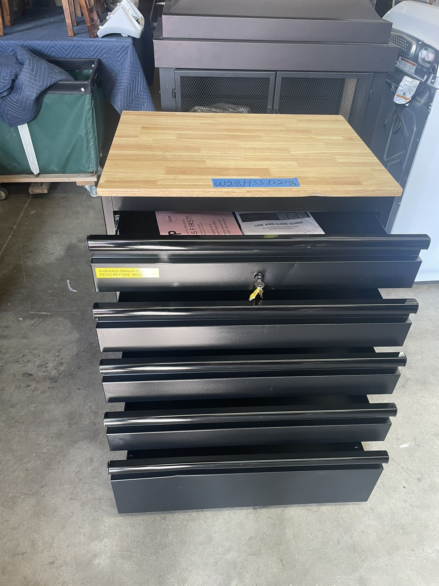 Tool Box Heavy Duty Black Husky