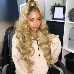 Body Wave  Ponytail - 30" Inch - K Fiber (Blonde)