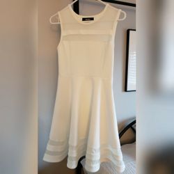 Lulu's White Sleeveless Dress Small