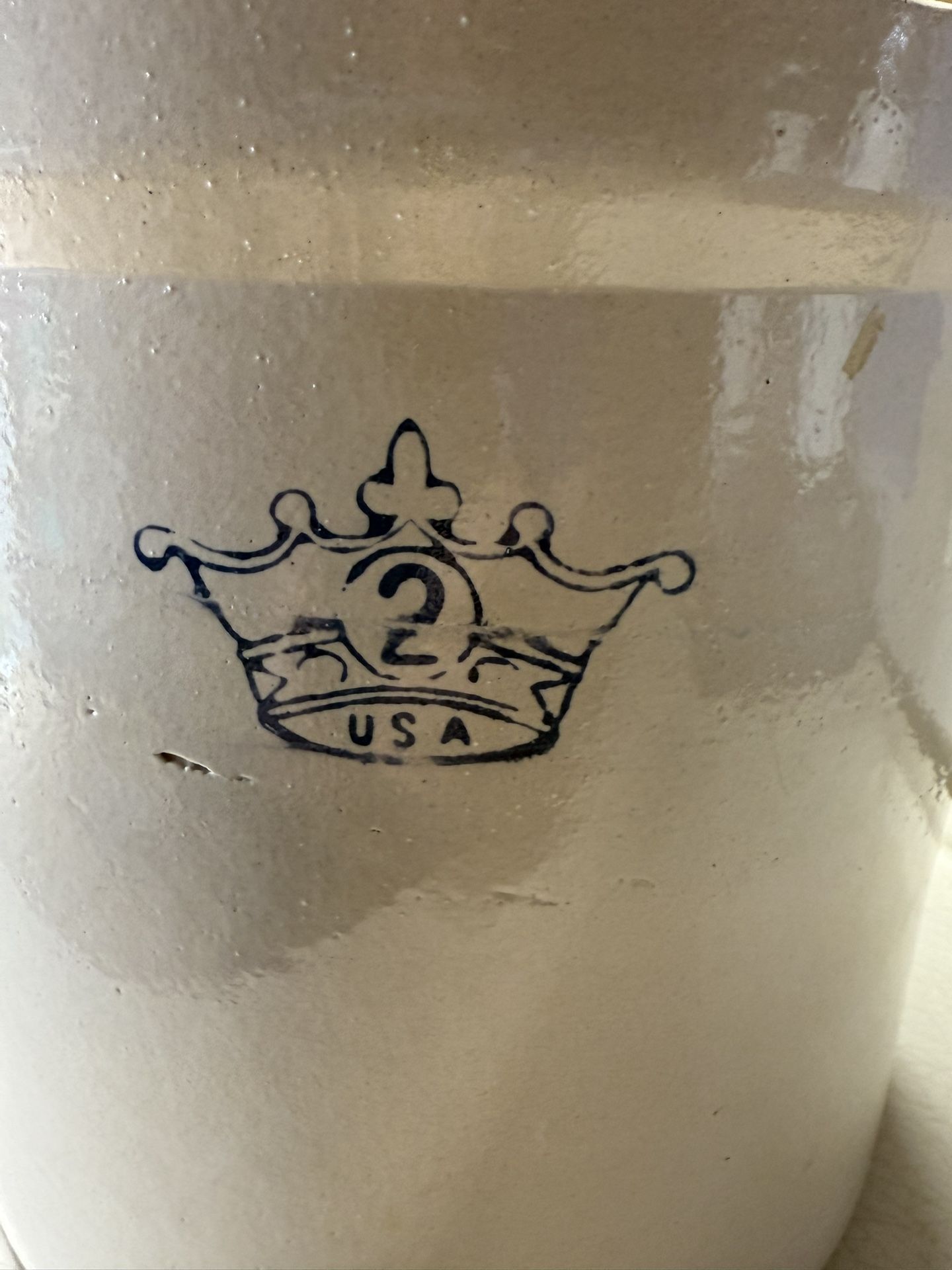 Blue Crown Stoneware 2 Gallon