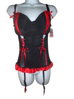 Pinstripe Corset Top from Hot Topic NWT