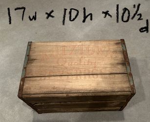 1940s Vintage Wood/Steel Crate $45