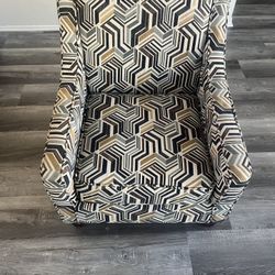 Homeworks Beige/Multi Accent Chair
