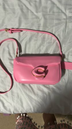 Small hot pink tabby bag