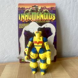 Vintage 1986 Hasbro Inhumanoids Liquidator Action Figure Toy With Card Back