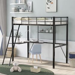 LOFT BED WITH DESK 