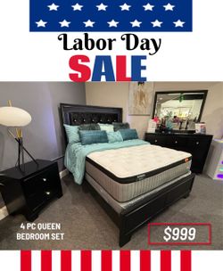 4 PC QUEEN BEDROOM SET