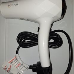 Instyler Blu Turbo Ionic Hair Dryer, White