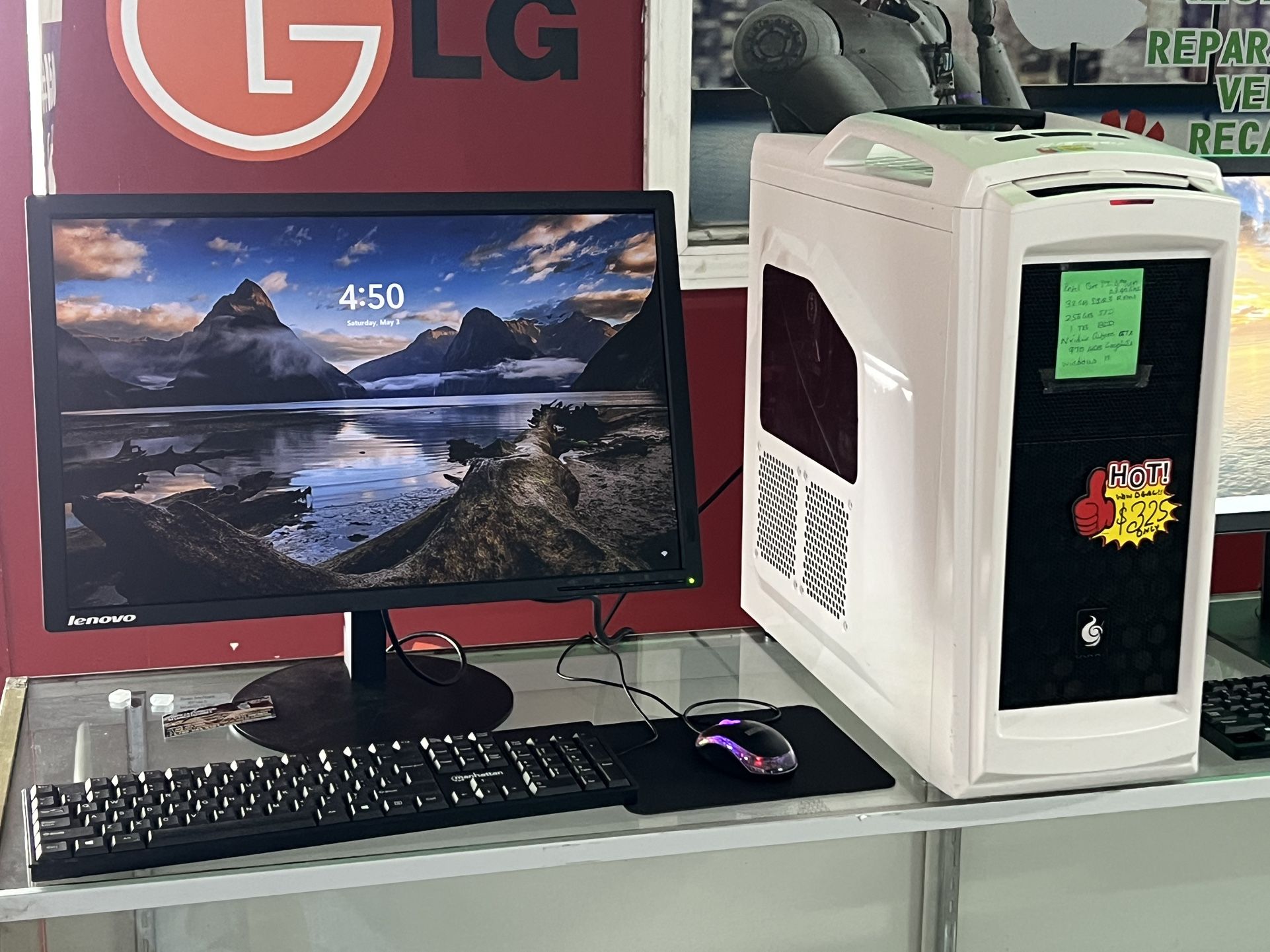 Gaming Computer - Intel Core i7-4th Gen 32GB RAM 256GB SSD 1TB HDD GTX 970 4GB Graphics