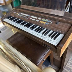 Electric Organ and Bench 