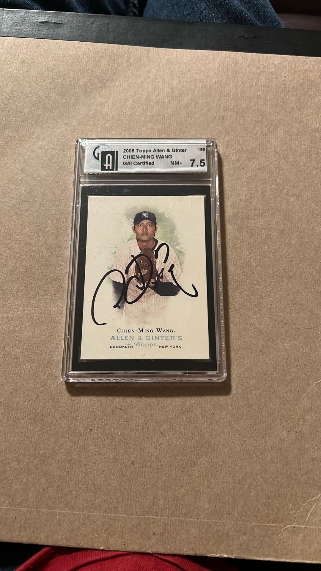 Autographed & Certified - 2006 Topps Allen & Ginter's Chien-Ming Wang #195