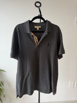 Burberry Men's Grey Polo Shirt