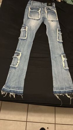 stacked jeans