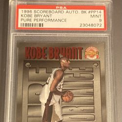 **READ** Kobe Bryant 1996-97 Score Board Pure Performance PSA 9 # PP14 MINT Rookie card