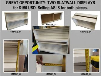 For Sale: 2 Slatwall Displays!