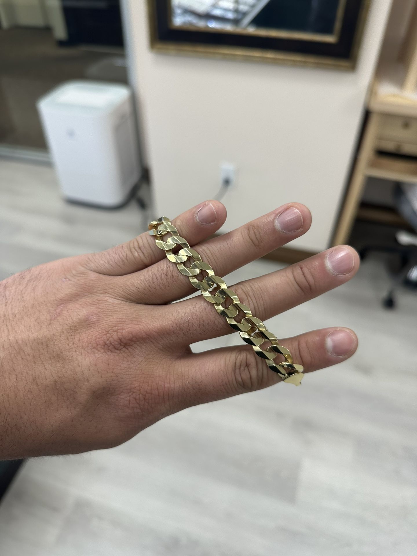 Flat Curb Link 14k Bracelet