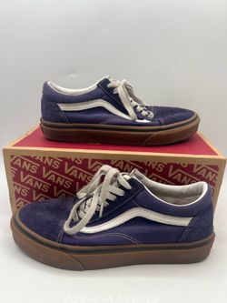 Purple Vans Old Skool Shoes (Gum Sole) - Size Men 7 / Women 8.5