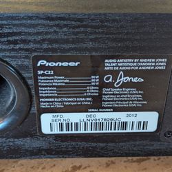 Pioneer sp c22  Andrew Jones center channel speaker 
