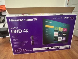 Hisense 50” Roku Smart TV (R6 Series) - 4K UHD, Dolby Vision