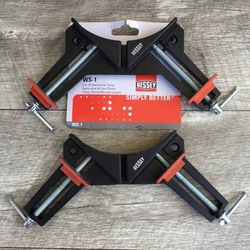 Lot of 2 Bessey Ws-1 Angle Clamps 90 Degree Corner Wood