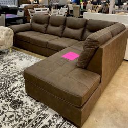 Chestnut Navi Sectional Ashley Couch New