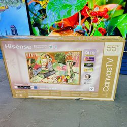 55” Hisense QLED Canvas Google Tv 
