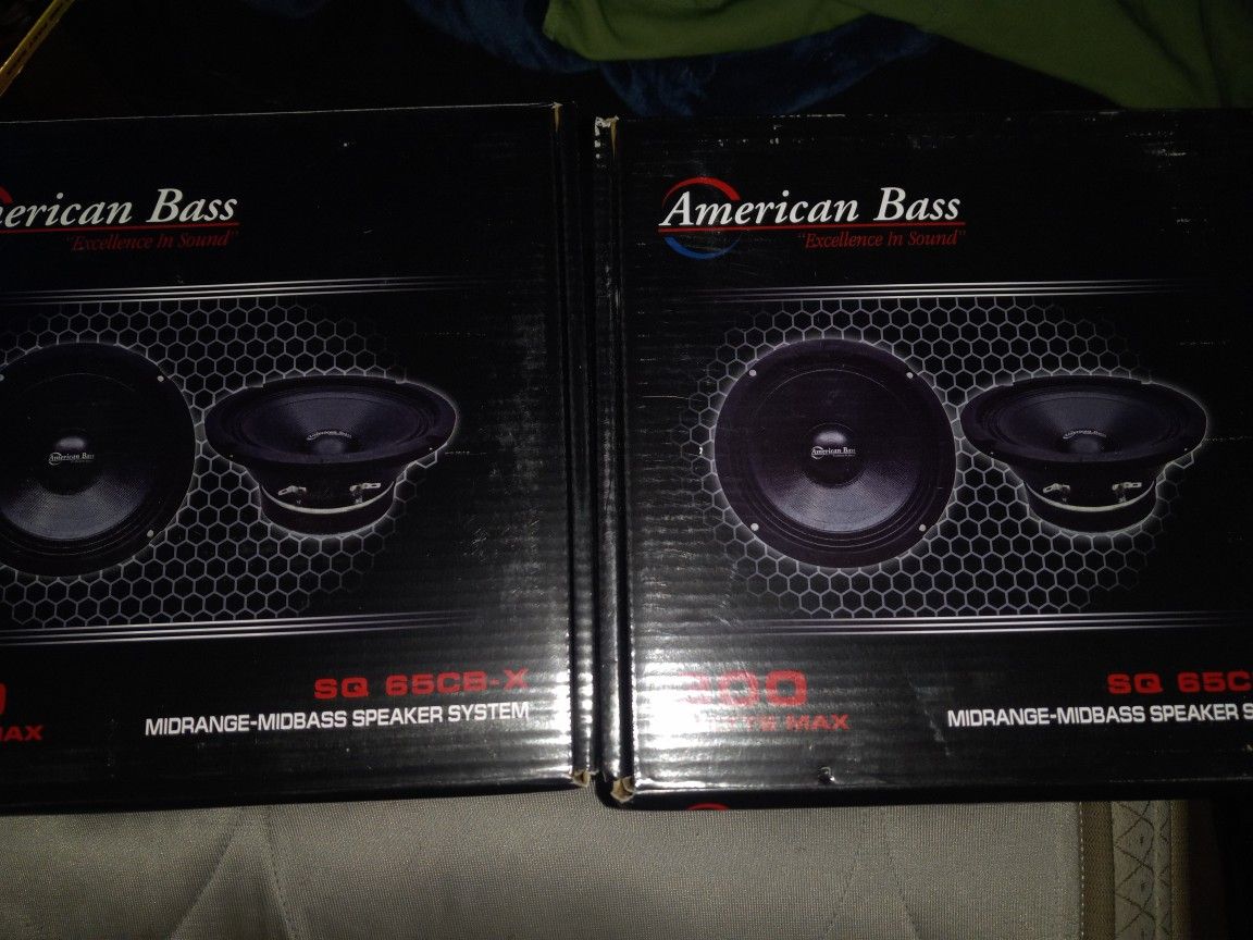 New Pair of American Bass 6.5" Speakers