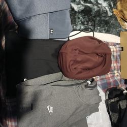 Nike Hoodie Grey Xl Red M Nike Drie Fit Hurley  Pullover Nike Drifit Joggers All Brand New Tags Still On Clothes