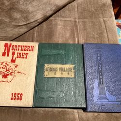 Three vintage yearbooks
