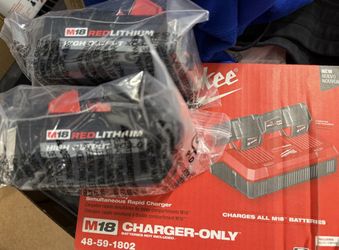 M18 Dual Rapid Charger With (2) 6.0 Batteries 