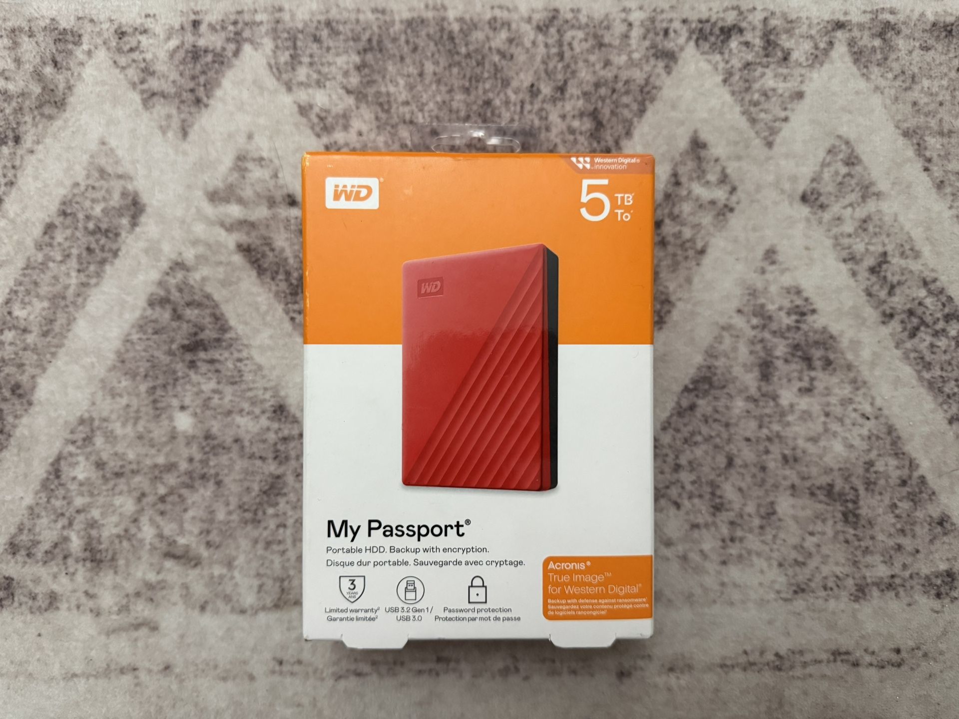 WD Black My Passport 5TB Portable Hard Drive
